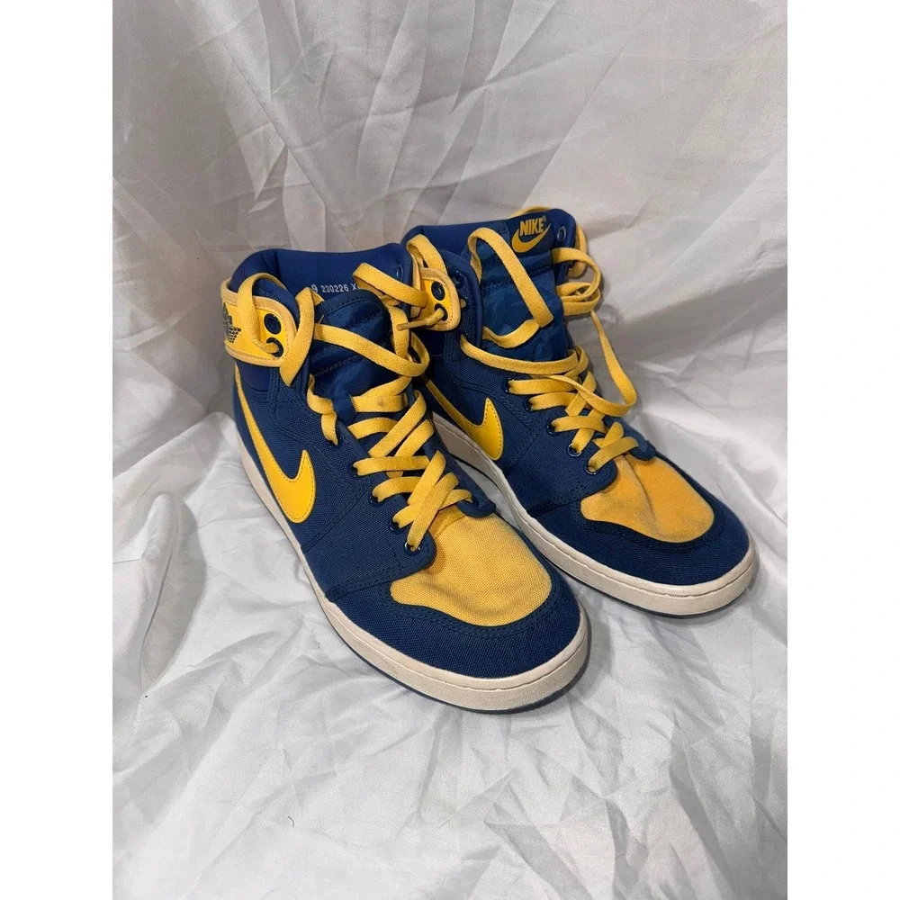 Air Jordan 1 AJKO High Laney True Blue Topaz Gold DO5047-407 Mens 9 - Picture 2 of 9